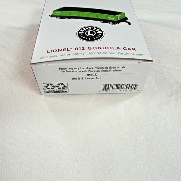 Hallmark Keepsake 2025 Lionel 812 Gondola Car * Metal, Wheels Turn * New in Box - Picture 6 of 6